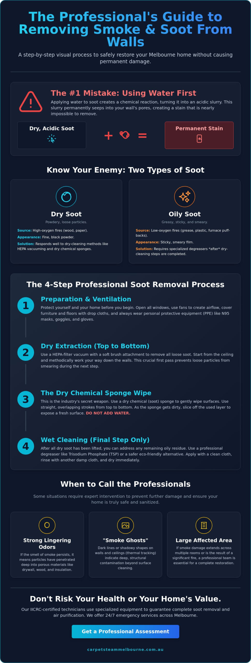 How to Remove Smoke Soot from Walls: A Melbourne Homeowner's Guide (2026)