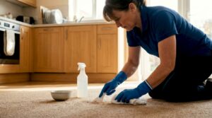 How to remove excrement stains from carpet fast