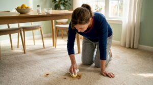 How to remove rust stains from carpet safely