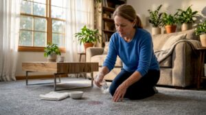 How to remove set-in carpet stains at home