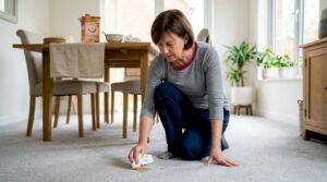 How to remove grease stains from carpet fast