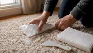 How to remove candle wax from carpet safely