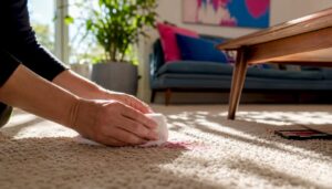 Makeup carpet stain? Quick fix before it sets